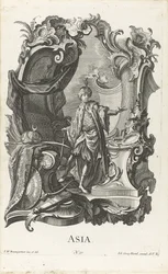 Rokoko mit der Personifikation des Kontinents Asien