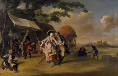 Tanz in einem Lager, 1765