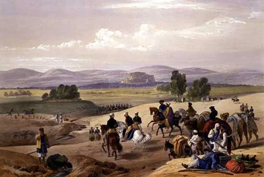 Der Anmarsch zur Festung von Kwettah, aus 