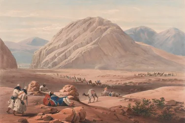 Ansicht des Berges Baba-Naunee, ca. 1839