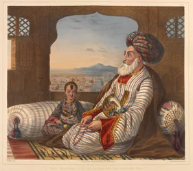 Dost Mahommed König von Kabul und sein jüngster Sohn