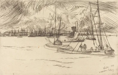 Amsterdam vom Tolhuis, 1863