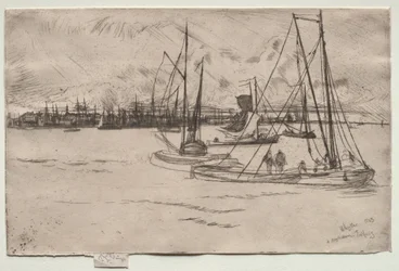 Amsterdam vom Tolhuis, 1863
