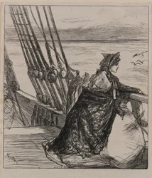 Eine Illustration zu Die Tochter des Majors, 1862