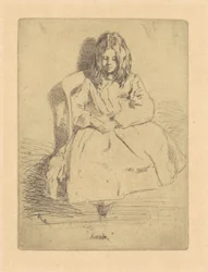Annie, sitzend, 1858-1859