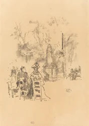 Gespräch unter der Statue, Jardin du Luxembourg, 1893