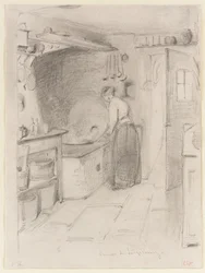 Küche in Lutzelbourg, 1858