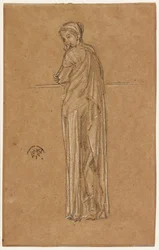 Drapierte stehende Figur, 1870-1873