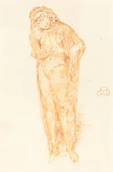 Verhüllte Figur, stehend, 1891