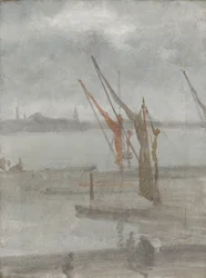 Grau und Silber: Chelsea Wharf, ca. 1864-1868
