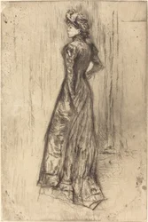 Maud, stehend, ca. 1873