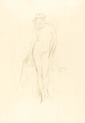 Nacktes Modell, stehend, ca. 1891