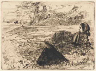 Kindermädchen und Kind, 1859