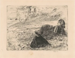 Kindermädchen und Kind, 1859