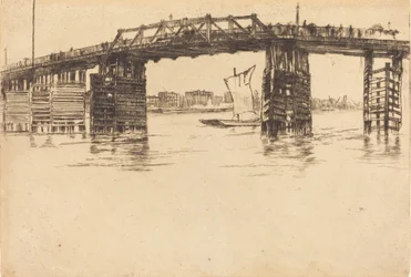 Alte Battersea-Brücke, 1879