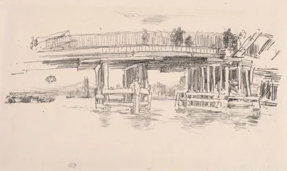 Alte Battersea-Brücke, 1879