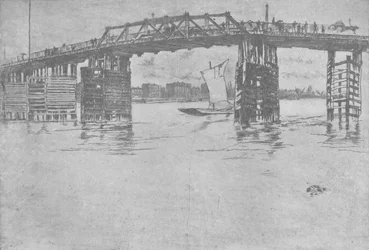 Alte Battersea-Brücke, 1879, 1904