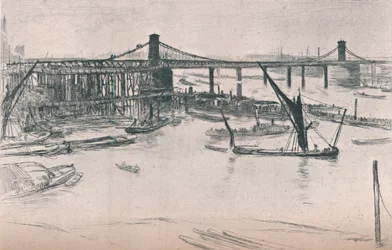Alte Hungerford-Brücke, 1861, 1903