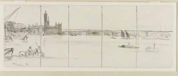 Alte Westminster Bridge, 1859