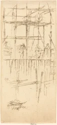 Savoy Gerüst, ca. 1887
