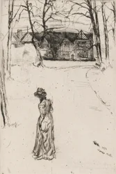 Speke Hall: Die Allee, 1870