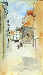 Straßenszene, ca. 1888