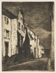 Straße in Saverne, 1858