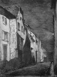 Straße in Saverne, 1858