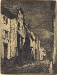 Straße in Saverne, 1858