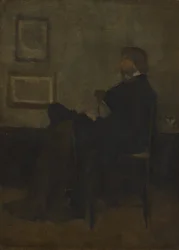 Studie für Arrangement in Grau und Schwarz, Nr. 2: Porträt von Thomas Carlyle, 1872-73