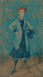 Das blaue Mädchen, um 1874