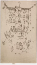 Der Innenhof, Brüssel, 1887