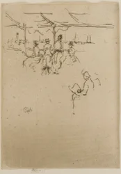 Die Anlegestelle, Kühe, 1887