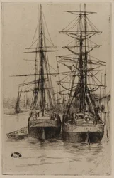Die zwei Schiffe, 1875