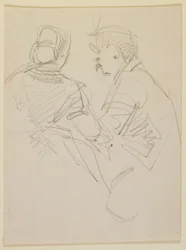 Zwei Figuren, 1858