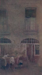 Weiß und Grau Der Hotelhof Dieppe, 1885, 1904