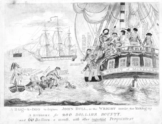 Ein Schreckgespenst, um John Bull zu erschrecken oder die Wright-Methode zum Aufmischen