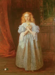 Das kleine Mädchen, das für Van Dyck saß, 1868