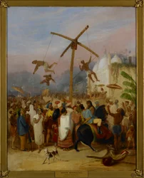 Charakpuja, das Haken-Schwing-Festival