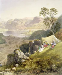 Thirlmere und Wythburn, Detail einer Skizziergruppe, aus 