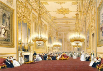 Der große Empfangsraum - Staatsempfang für Seine Majestät König Louis-Philippe, 1838