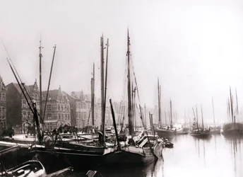 Kanalboote, Rotterdam, 1898