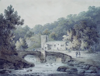 Kirche und Brücke, Hubberholme, Yorkshire