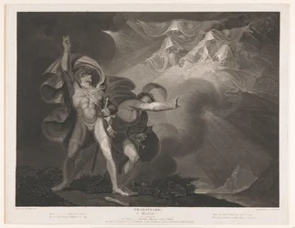 Drei Hexen erscheinen Macbeth und Banquo, Shakespeare / Macbeth (Titel auf dem Objekt)