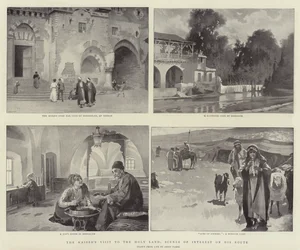 Der Besuch des Kaisers im Heiligen Land, Szenen von Interesse auf seiner Route