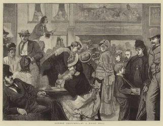 Londoner Skizzen, in einem Musiksaal