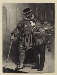 Der Beefeater und der Trommler, eine Skizze im Tower