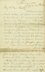 Brief von James E. Love, Louisville, an Molly, 28.-30. September 1862