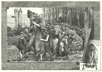 Der Rattenfänger von Hameln (Gravur)