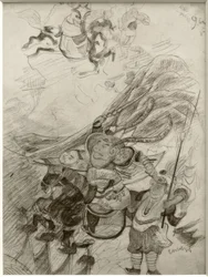Chinoiserie (Chinesische Krieger)
